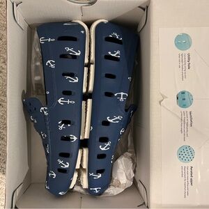 Kids Floafer Navy Blue Anchor Slip-On Shoes